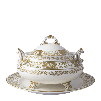 Royal Crown Derby Derby Panel Green Soup Tureen (3700ml) – alternate official product image
