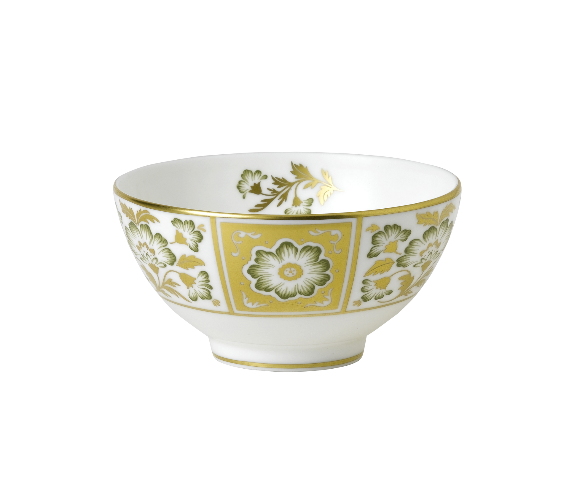 Royal Crown Derby Derby Panel Green Rice Bowl (11.5cm) – official product image