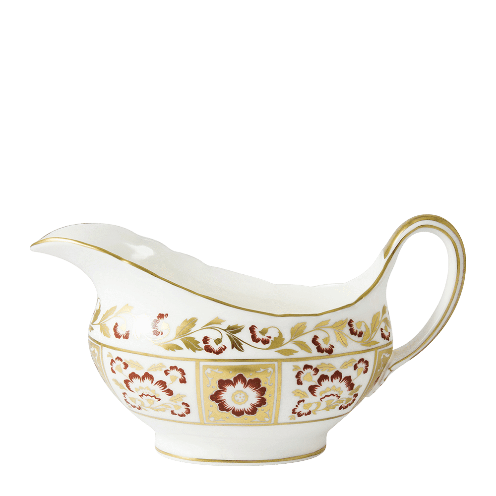 Royal Crown Derby Derby Panel Red Sauce Boat (450ml) – official product image