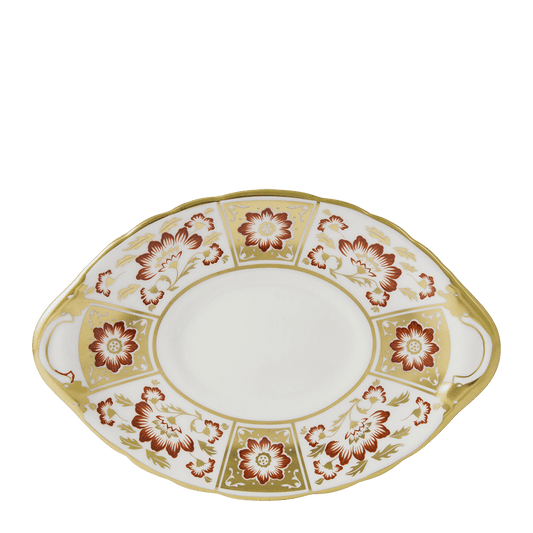 Royal Crown Derby Derby Panel Red Sauce Boat Stand (21cm) – official product image