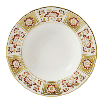 Royal Crown Derby Derby Panel Red Rim Soup Bowl (21cm) – official product image