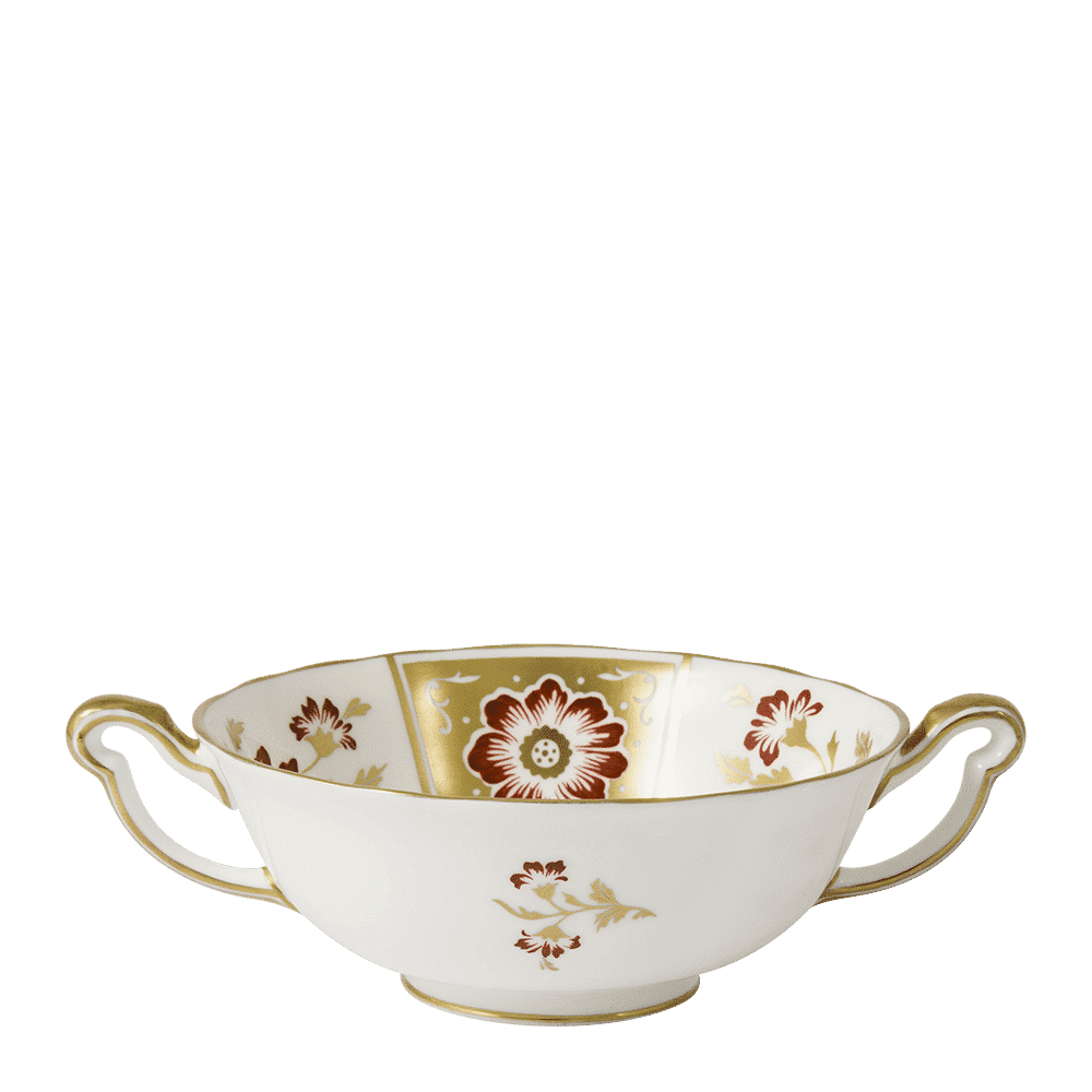 Royal Crown Derby Derby Panel Red Cream Soup Cup (340ml) – official product image