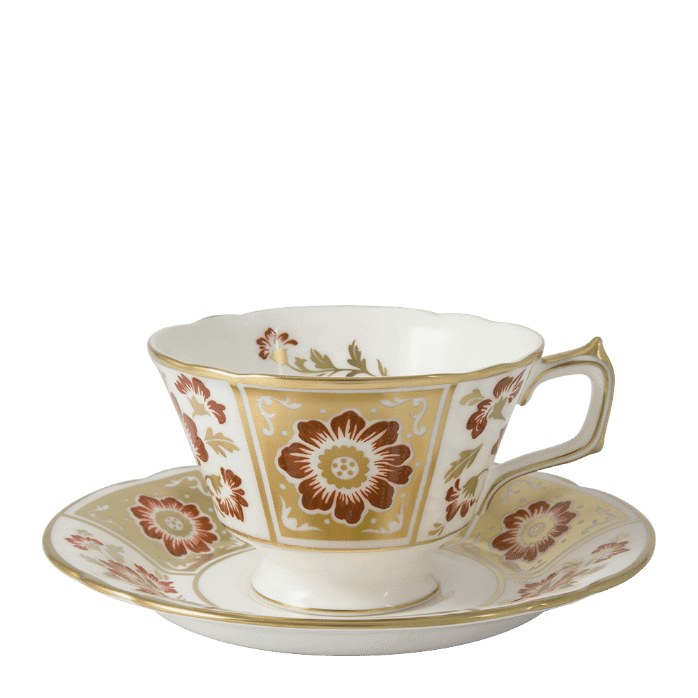 Royal Crown Derby Derby Panel Red Teacup (220ml) – alternate official product image