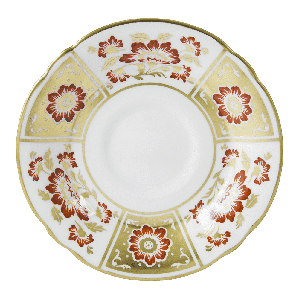 Royal Crown Derby Derby Panel Red Tea Saucer (14cm) – official product image