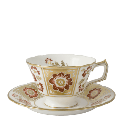 Royal Crown Derby Derby Panel Red Tea Saucer (14cm) – alternate official product image