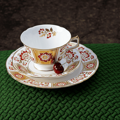 Royal Crown Derby Derby Panel Red Tea Saucer (14cm) – alternate official product image