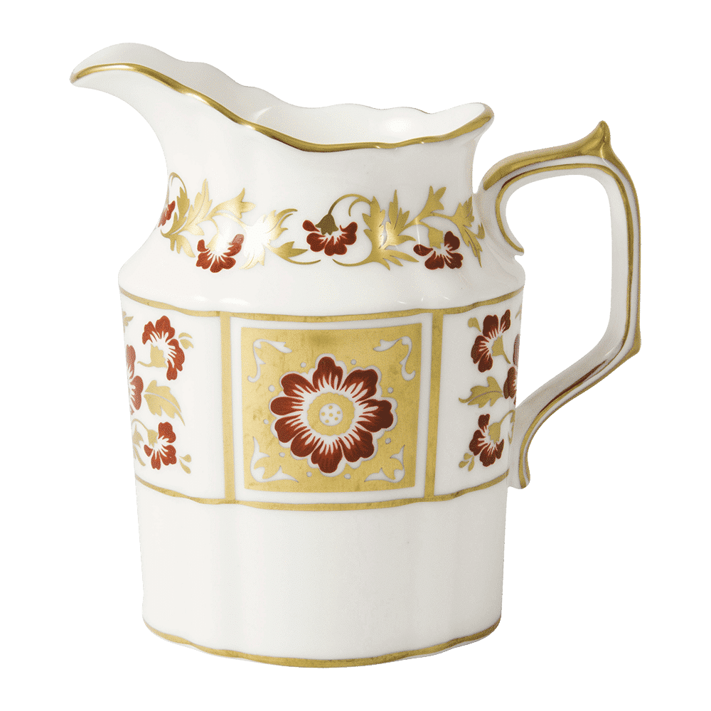 Royal Crown Derby Derby Panel Red Cream Jug (280ml) – official product image
