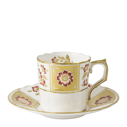 Royal Crown Derby Derby Panel Red Coffee Cup (85ml) – alternate official product image