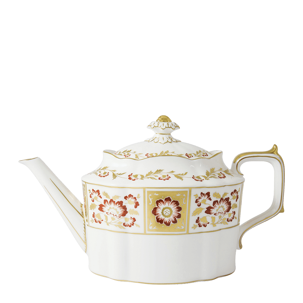 Royal Crown Derby Derby Panel Red Teapot (1650ml) – official product image