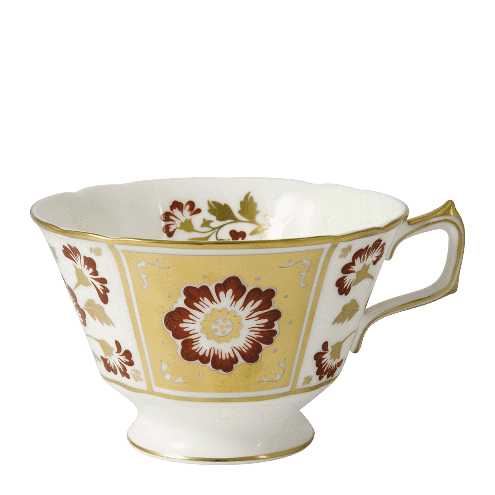 Royal Crown Derby Derby Panel Red Breakfast Cup (340ml) – official product image