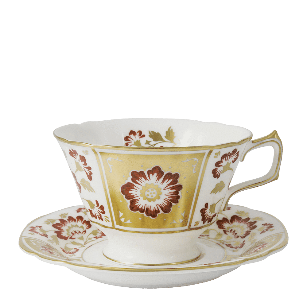 Royal Crown Derby Derby Panel Red Breakfast Cup (340ml) – alternate official product image