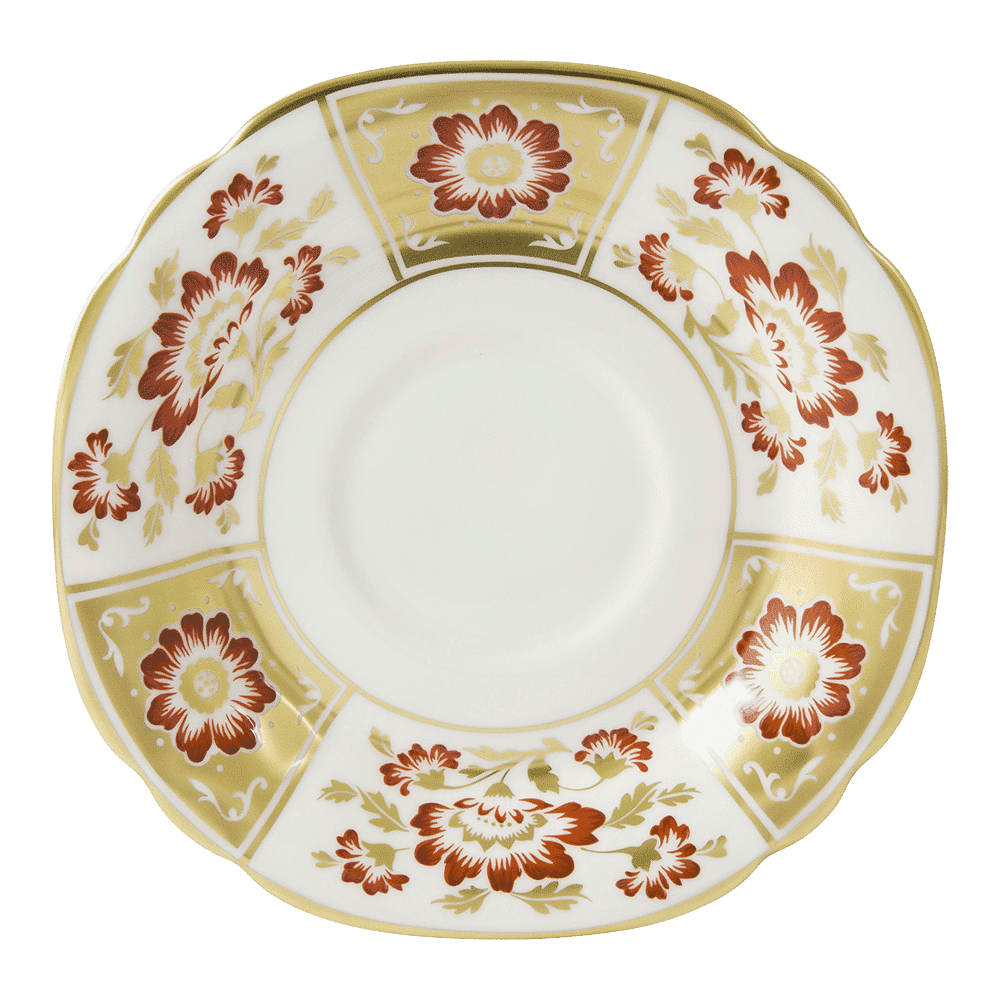 Royal Crown Derby Derby Panel Red Breakfast Saucer (16cm) – official product image