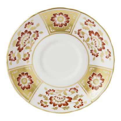 Royal Crown Derby Derby Panel Red Cream Soup Saucer (16cm) – official product image