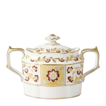 Royal Crown Derby Derby Panel Red Covered Sugar (310ml) – official product image