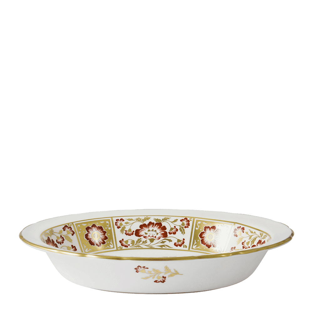 Royal Crown Derby Derby Panel Red Open Vegetable Dish (24cm) – alternate official product image