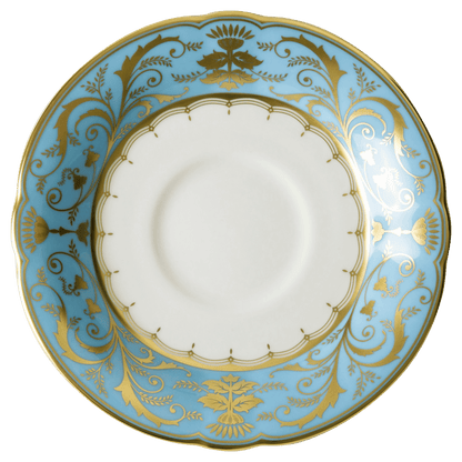 Royal Crown Derby Harlequin Duck Egg Blue Tea Saucer (14cm) – official product image