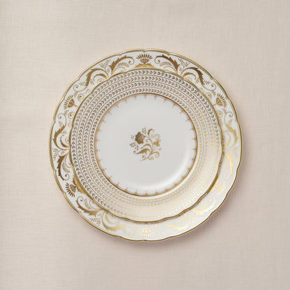 Royal Crown Derby Darley Abbey White Tea Saucer (14cm) – alternate official product image