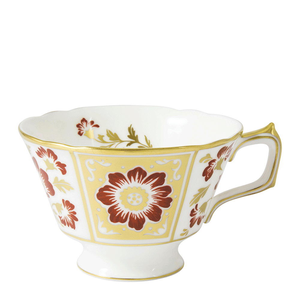 Royal Crown Derby Derby Panel Red Teacup (220ml) – official product image