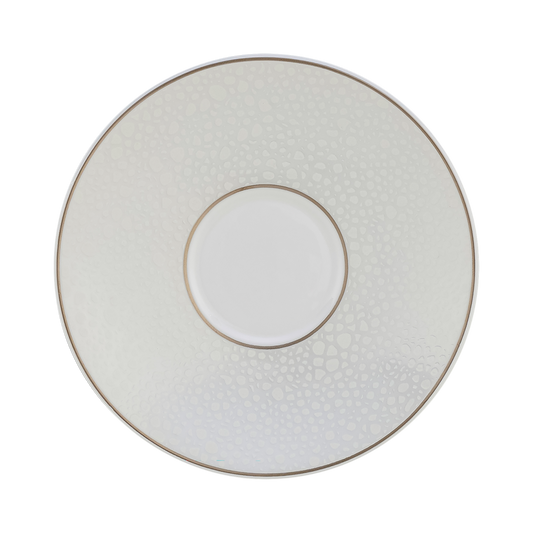 Royal Crown Derby Effervesce Pearl Coffee Saucer (11.5cm) – official product image