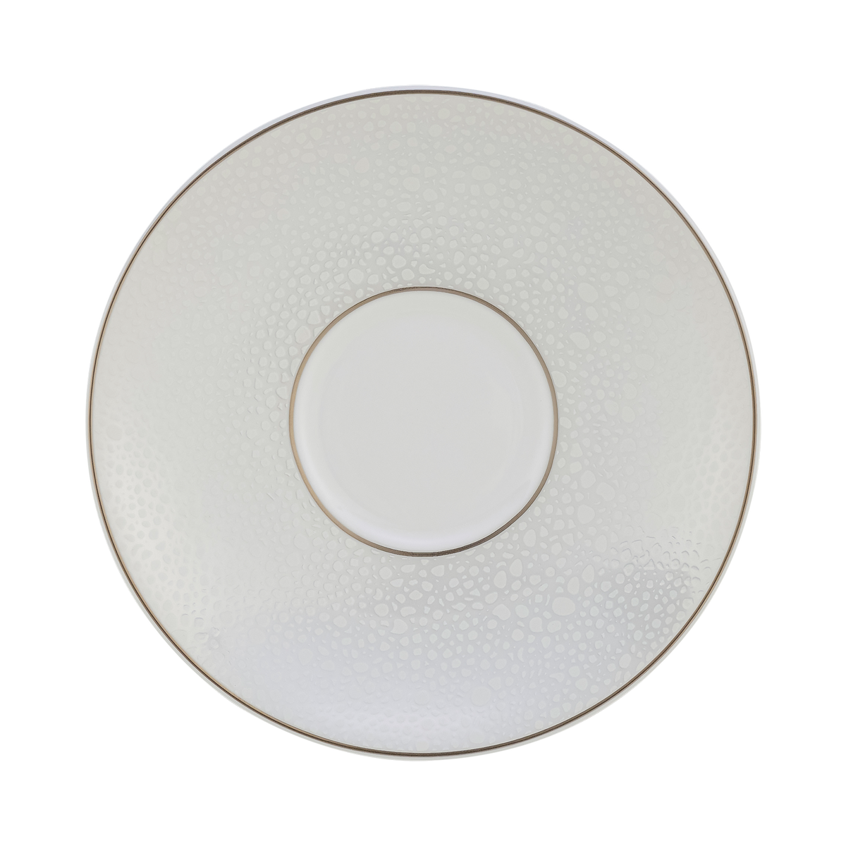 Royal Crown Derby Effervesce Pearl Tea Saucer (15cm) – official product image