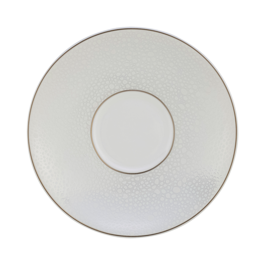 Royal Crown Derby Effervesce Pearl Tea Saucer (15cm) – official product image