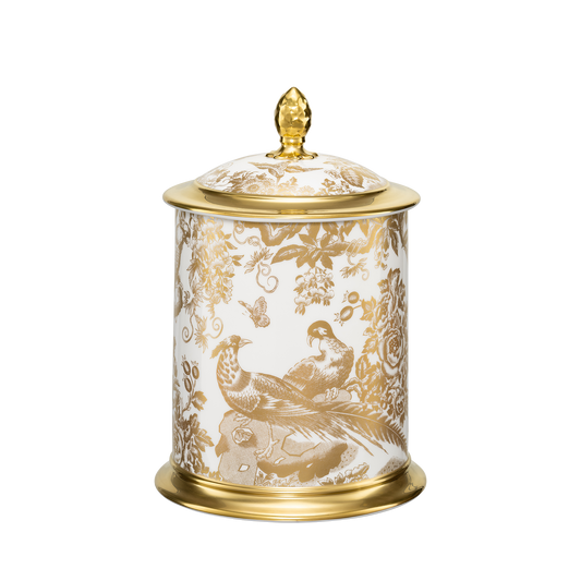 Royal Crown Derby Aves Gold Storage Jar (50oz) – official product image
