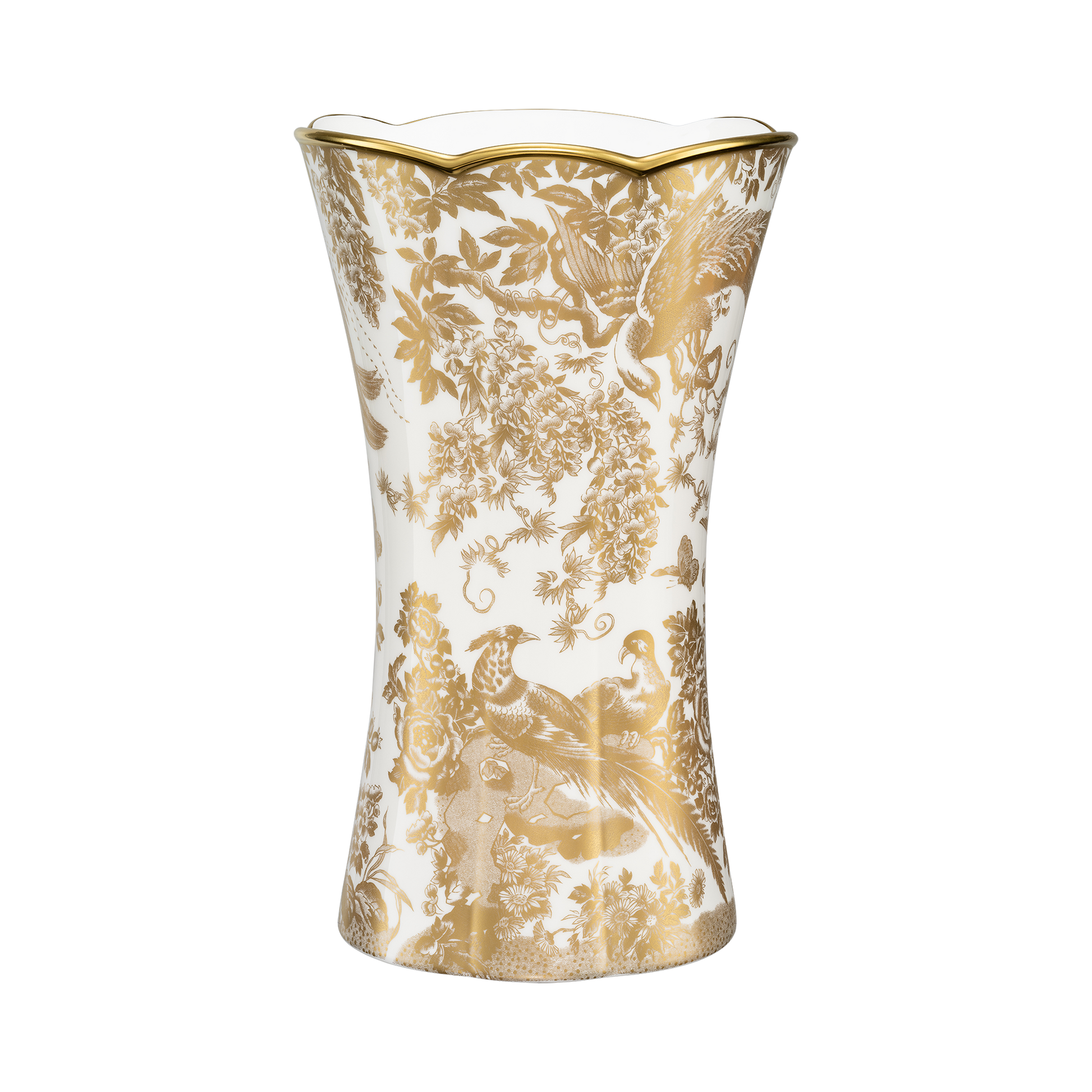 Royal Crown Derby Aves Gold Column Vase – official product image