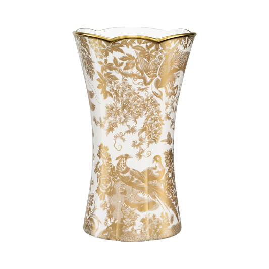 Royal Crown Derby Aves Gold Column Vase – official product image