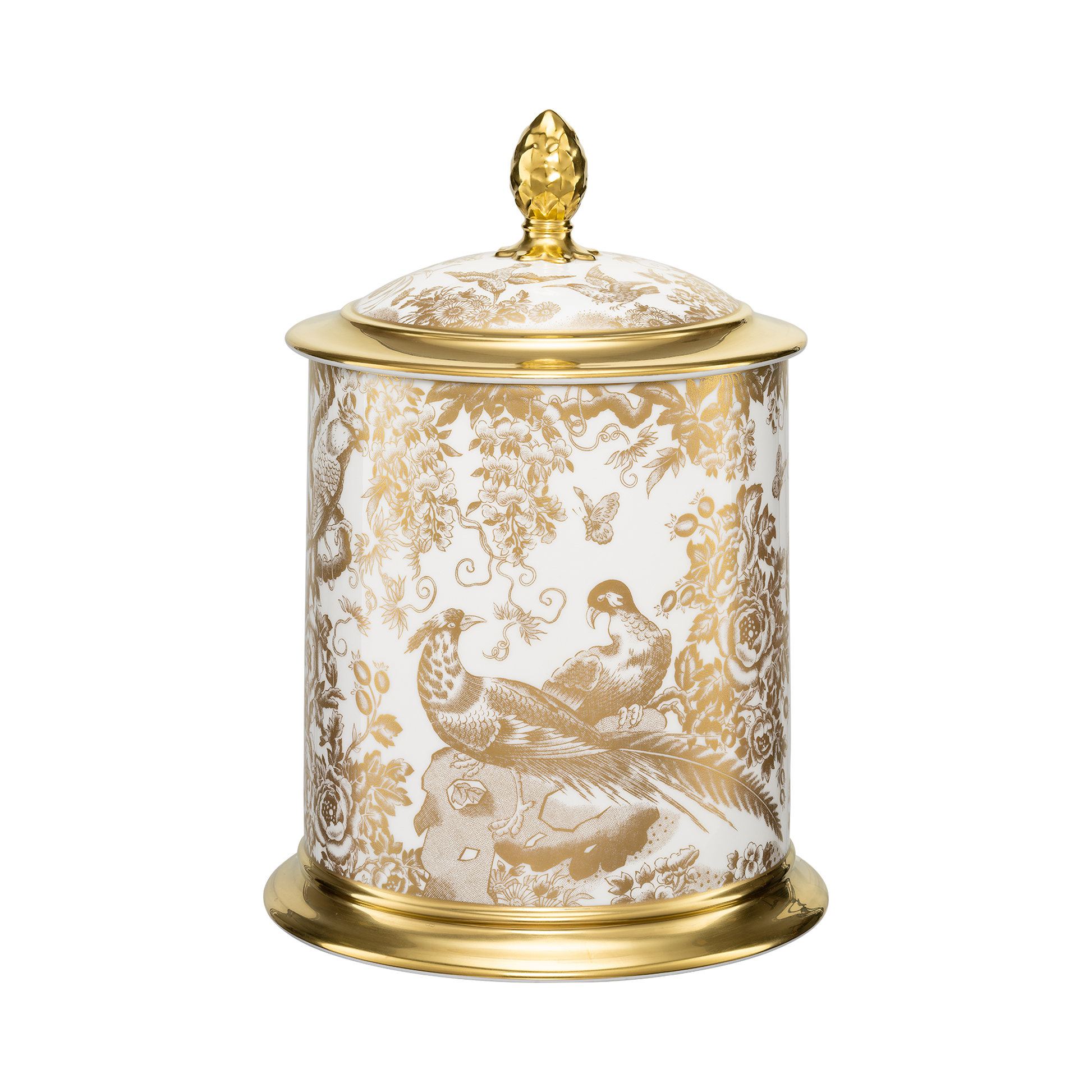 Royal Crown Derby Aves Gold Storage Jar (75oz) – official product image