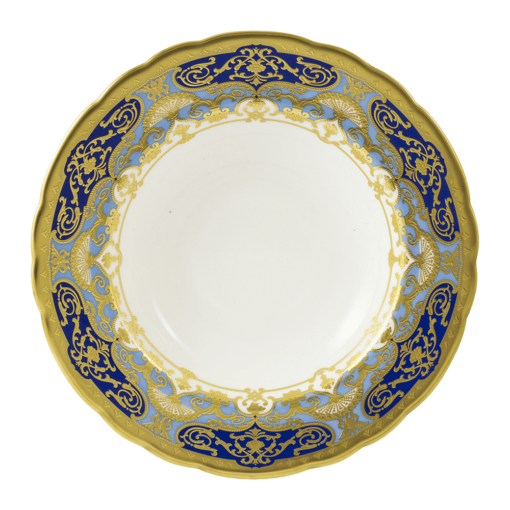 Royal Crown Derby Heritage Cobalt and Dark Blue Rim Soup Bowl (21cm) – official product image