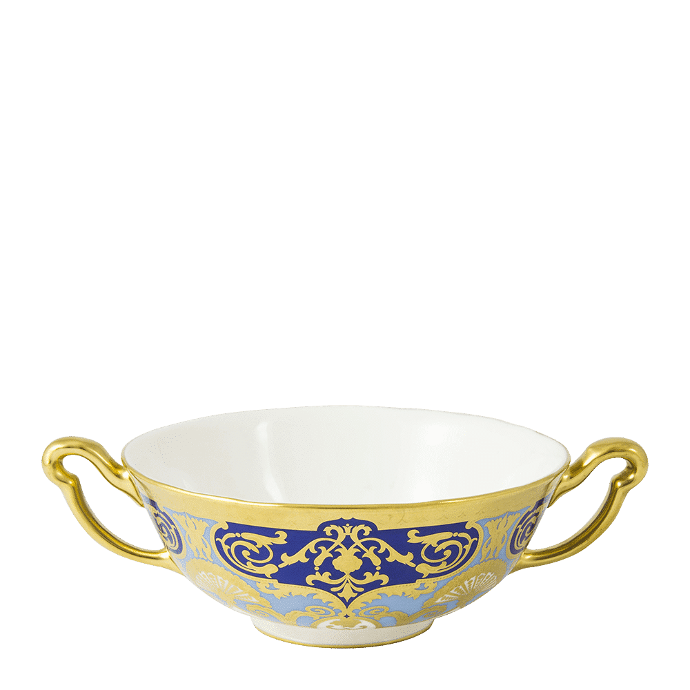 Royal Crown Derby Heritage Cobalt and Dark Blue Cream Soup Cup (340ml) – official product image