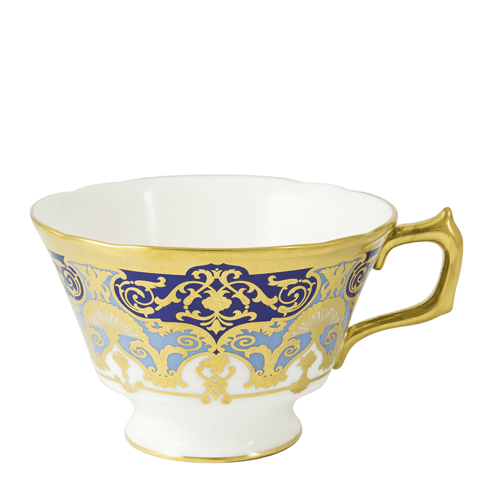 Royal Crown Derby Heritage Cobalt and Dark Blue Teacup (220ml) – official product image