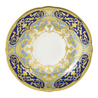 Royal Crown Derby Heritage Cobalt and Dark Blue Tea Saucer (14cm) – official product image