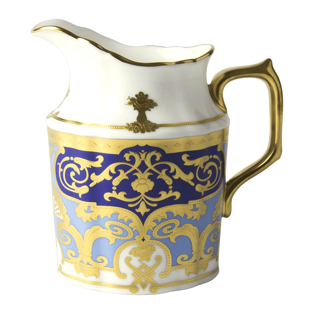 Royal Crown Derby Heritage Cobalt and Dark Blue Cream Jug (280ml) – official product image