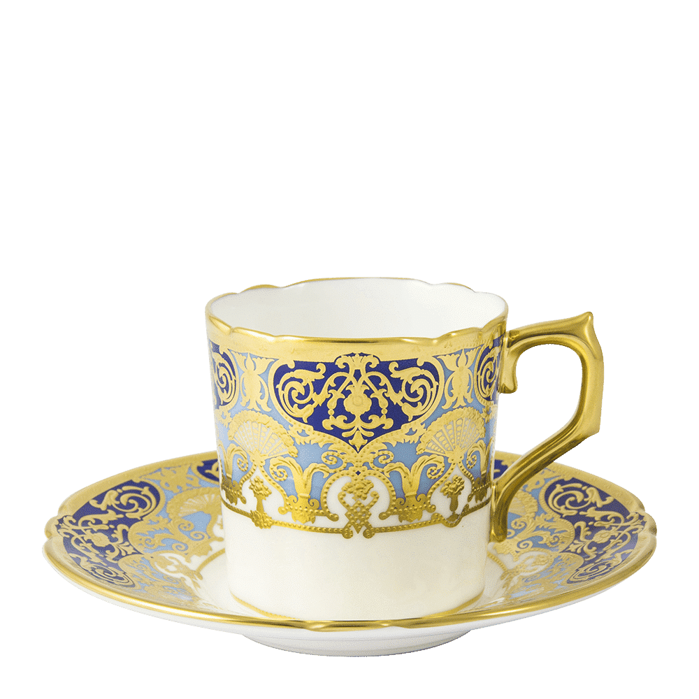 Royal Crown Derby Heritage Cobalt and Dark Blue Coffee Cup (85ml) – alternate official product image