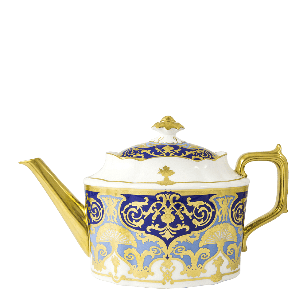Royal Crown Derby Heritage Cobalt and Dark Blue Teapot (1650ml) – official product image