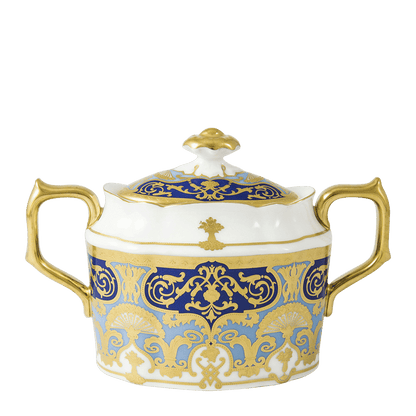Royal Crown Derby Heritage Cobalt and Dark Blue Covered Sugar (310ml) – official product image