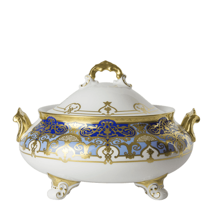 Royal Crown Derby Heritage Cobalt and Dark Blue Covered Vegetable Dish (1700ml) – official product image