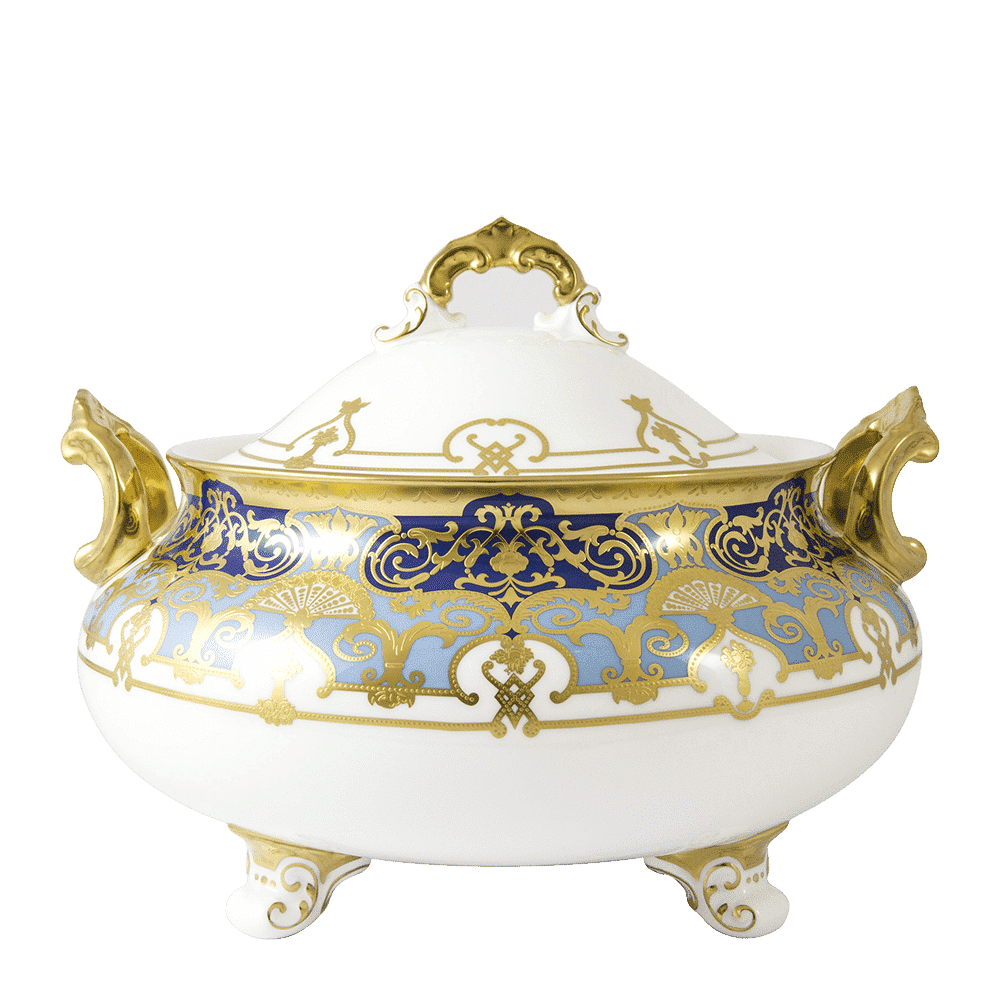Royal Crown Derby Heritage Cobalt and Dark Blue Soup Tureen (3700ml) – official product image
