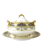 Royal Crown Derby Heritage Cobalt and Dark Blue Soup Tureen Stand (35cm) – official product image