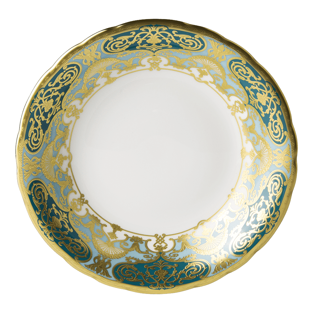 Royal Crown Derby Heritage Forest Green and Turquoise  Cereal Bowl (16.5cm) – official product image