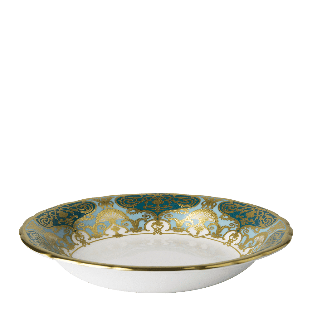 Royal Crown Derby Heritage Forest Green and Turquoise  Cereal Bowl (16.5cm) – alternate official product image