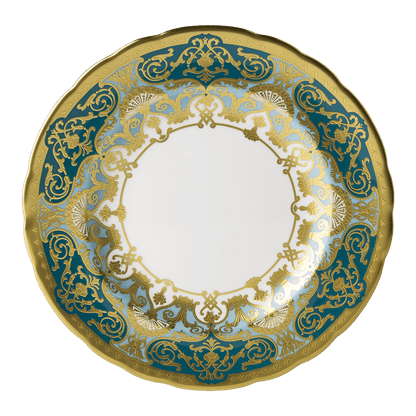 Royal Crown Derby Heritage Forest Green and Turquoise Salad Plate (21cm) – official product image