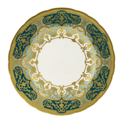Royal Crown Derby Heritage Forest Green and Turquoise Dinner Plate (27cm) – official product image