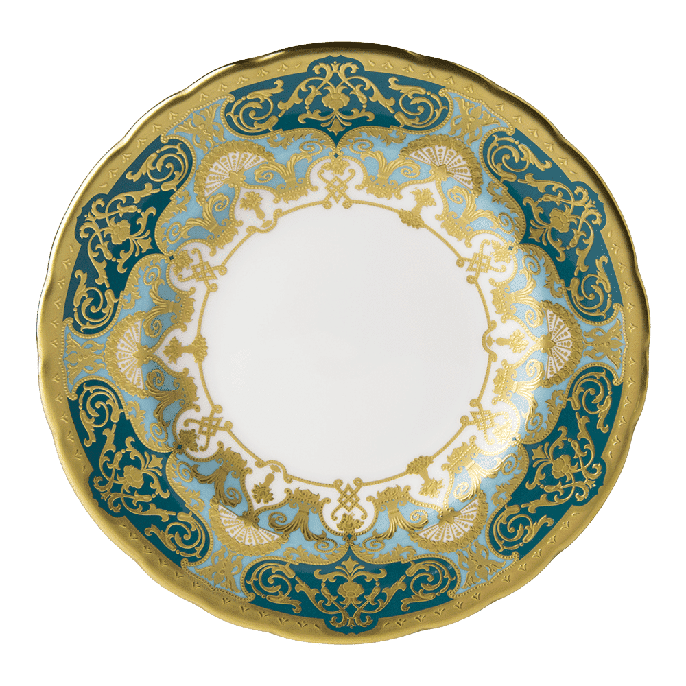 Royal Crown Derby Heritage Forest Green and Turquoise Side Plate (16cm) – official product image