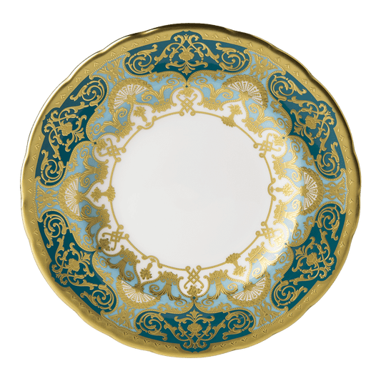 Royal Crown Derby Heritage Forest Green and Turquoise Side Plate (16cm) – official product image
