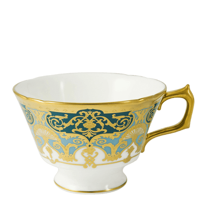 Royal Crown Derby Heritage Forest Green and Turquoise  Teacup (220ml) – official product image