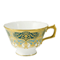 Royal Crown Derby Heritage Forest Green and Turquoise  Teacup (220ml) – official product image