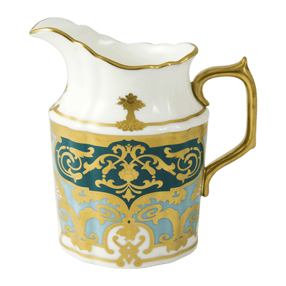 Royal Crown Derby Heritage Forest Green and Turquoise  Cream Jug (280ml) – official product image