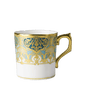 Royal Crown Derby Heritage Forest Green and Turquoise  Coffee Cup (85ml) – official product image